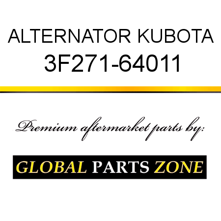 ALTERNATOR KUBOTA 3F271-64011