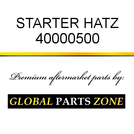 STARTER HATZ 40000500