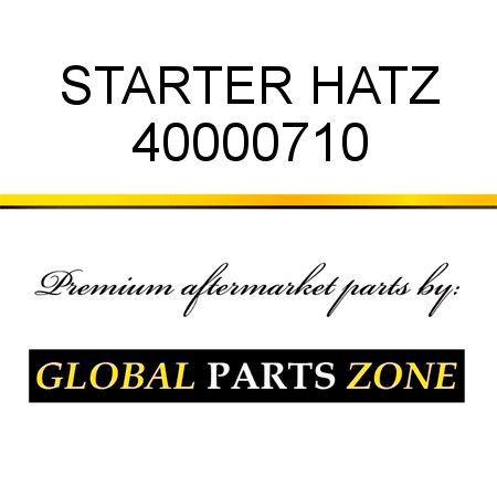 STARTER HATZ 40000710