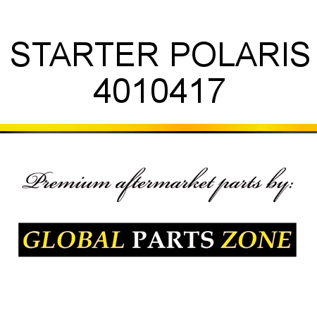 STARTER POLARIS 4010417