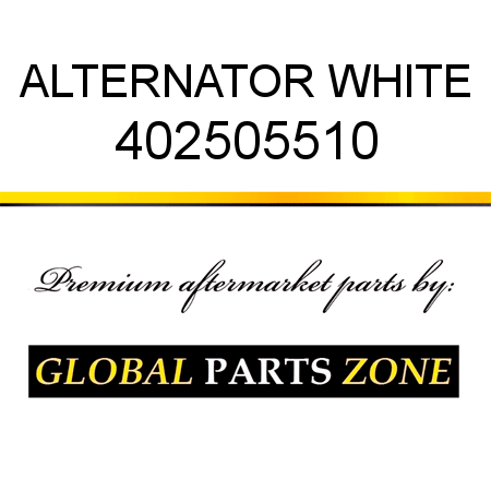 ALTERNATOR WHITE 402505510