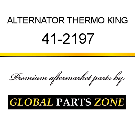 ALTERNATOR THERMO KING 41-2197