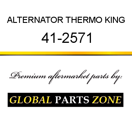 ALTERNATOR THERMO KING 41-2571