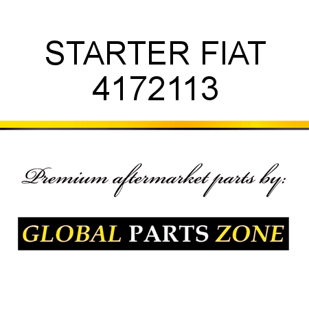 STARTER FIAT 4172113