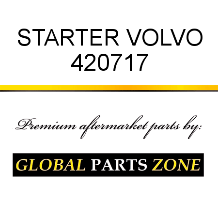 STARTER VOLVO 420717