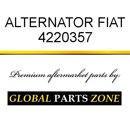 ALTERNATOR FIAT 4220357