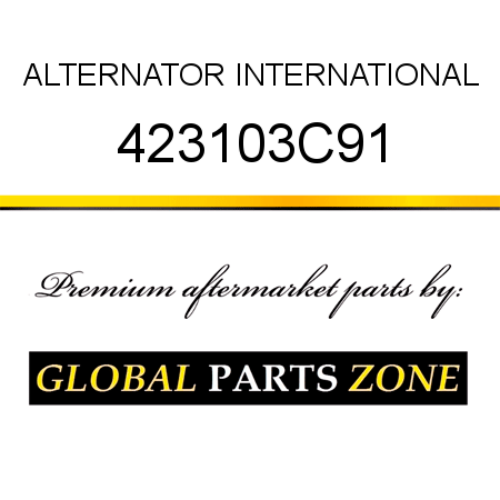 ALTERNATOR INTERNATIONAL 423103C91