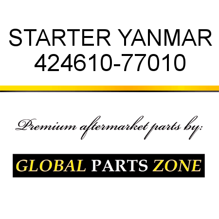 STARTER YANMAR 424610-77010