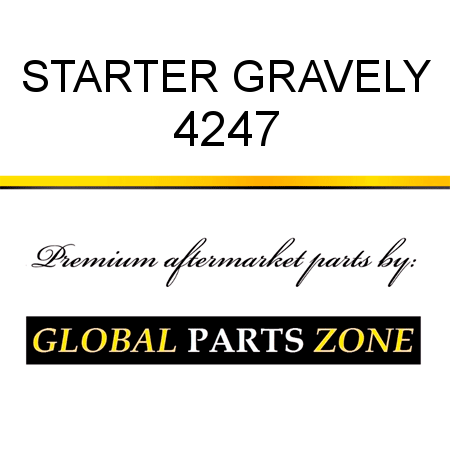 STARTER GRAVELY 4247