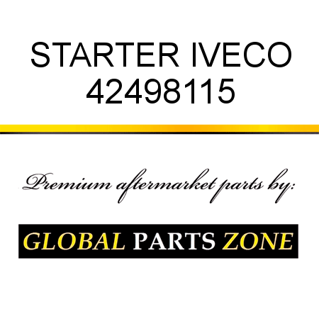 STARTER IVECO 42498115