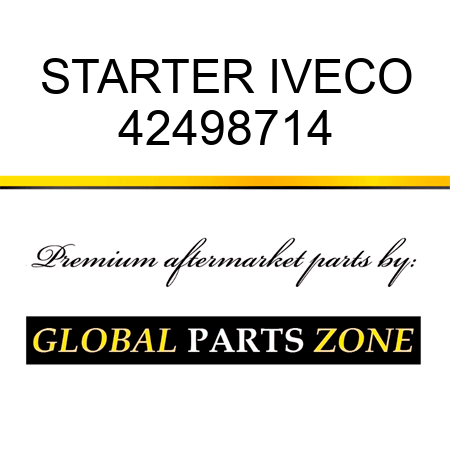STARTER IVECO 42498714