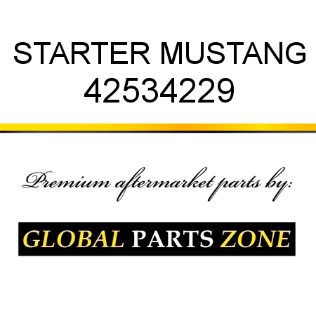 STARTER MUSTANG 42534229