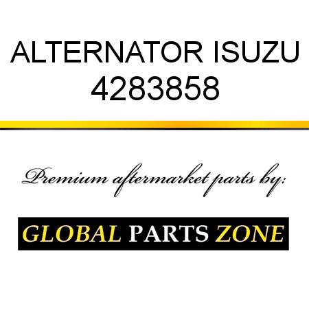 ALTERNATOR ISUZU 4283858