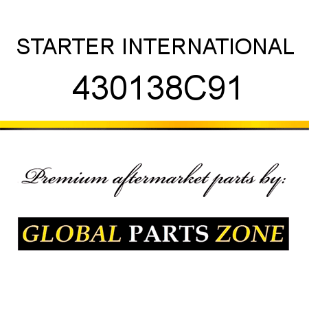 STARTER INTERNATIONAL 430138C91