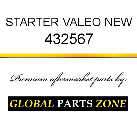 STARTER VALEO NEW 432567