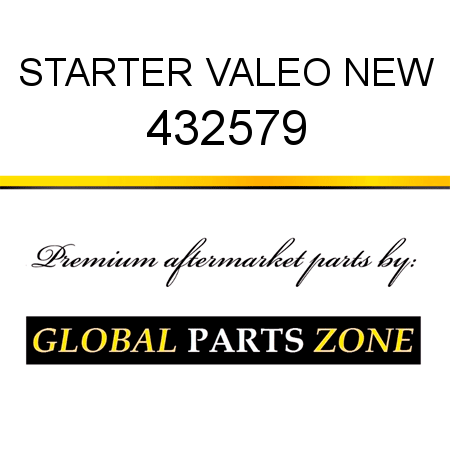 STARTER VALEO NEW 432579