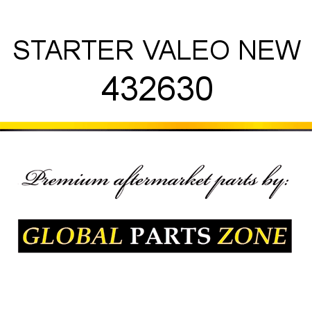 STARTER VALEO NEW 432630