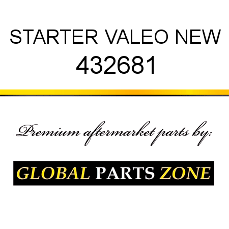 STARTER VALEO NEW 432681