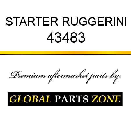 STARTER RUGGERINI 43483