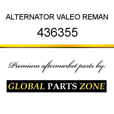 ALTERNATOR VALEO REMAN 436355