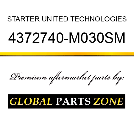 STARTER UNITED TECHNOLOGIES 4372740-M030SM