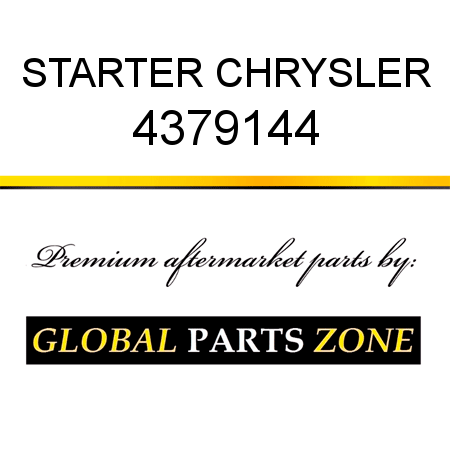 STARTER CHRYSLER 4379144