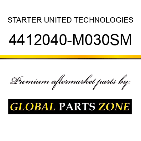 STARTER UNITED TECHNOLOGIES 4412040-M030SM