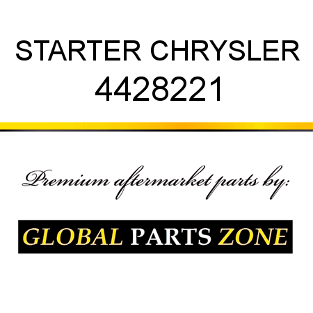 STARTER CHRYSLER 4428221