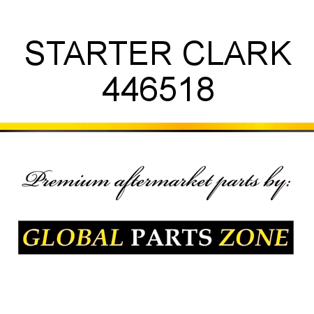 STARTER CLARK 446518