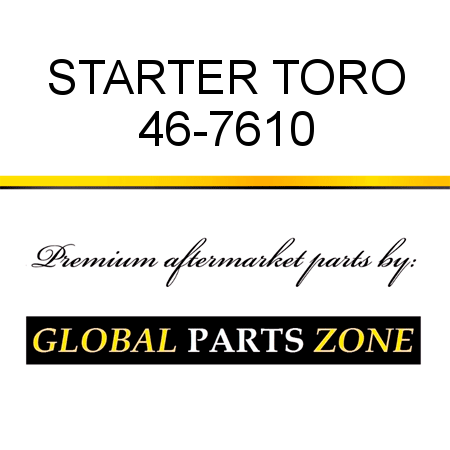 STARTER TORO 46-7610