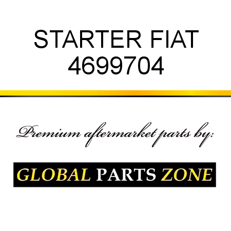 STARTER FIAT 4699704