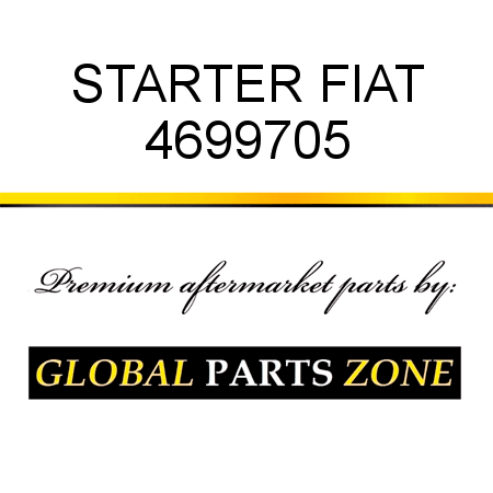 STARTER FIAT 4699705