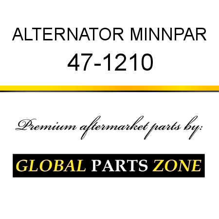 ALTERNATOR MINNPAR 47-1210