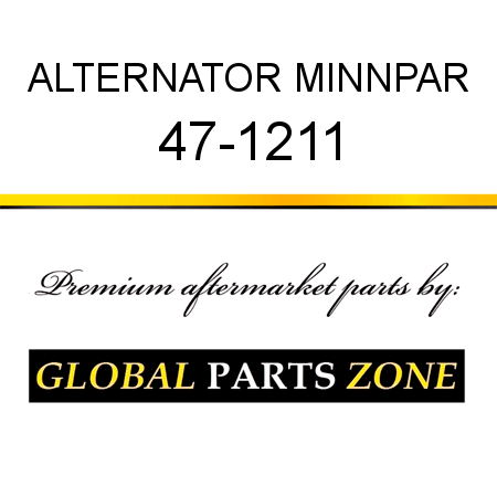 ALTERNATOR MINNPAR 47-1211