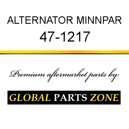 ALTERNATOR MINNPAR 47-1217