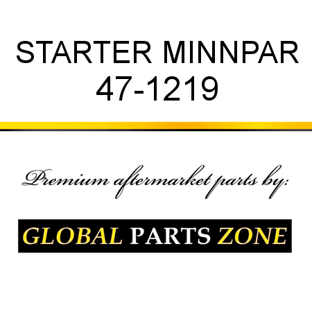 STARTER MINNPAR 47-1219