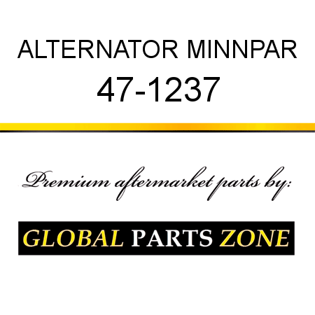 ALTERNATOR MINNPAR 47-1237