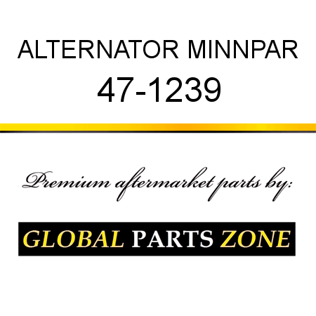 ALTERNATOR MINNPAR 47-1239