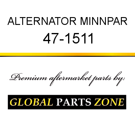 ALTERNATOR MINNPAR 47-1511