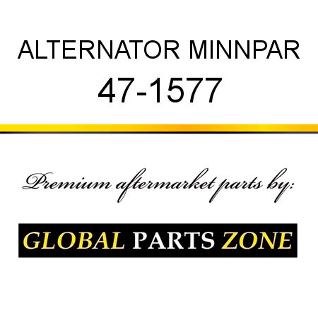 ALTERNATOR MINNPAR 47-1577