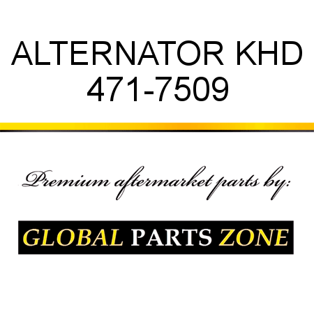 ALTERNATOR KHD 471-7509