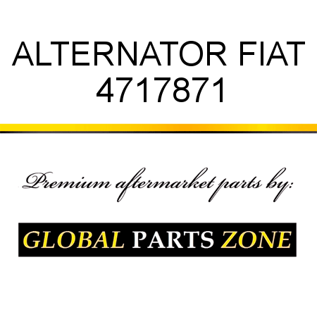 ALTERNATOR FIAT 4717871