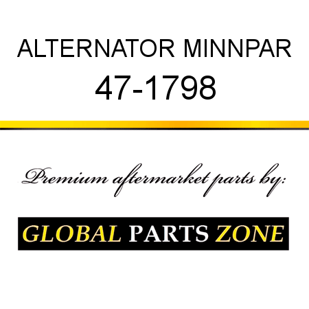 ALTERNATOR MINNPAR 47-1798