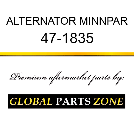 ALTERNATOR MINNPAR 47-1835
