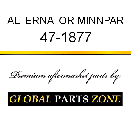 ALTERNATOR MINNPAR 47-1877