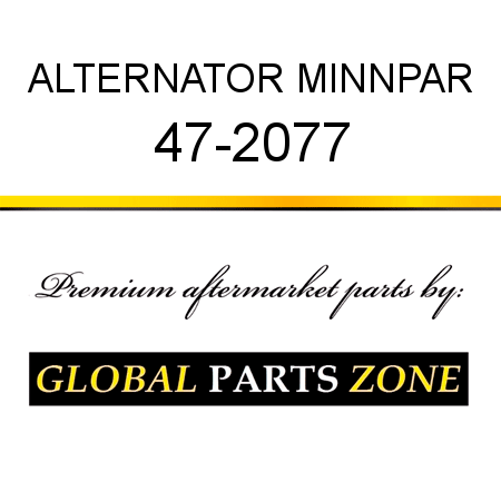 ALTERNATOR MINNPAR 47-2077