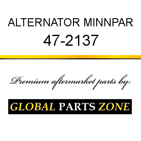 ALTERNATOR MINNPAR 47-2137