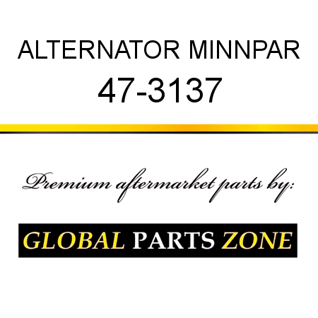 ALTERNATOR MINNPAR 47-3137