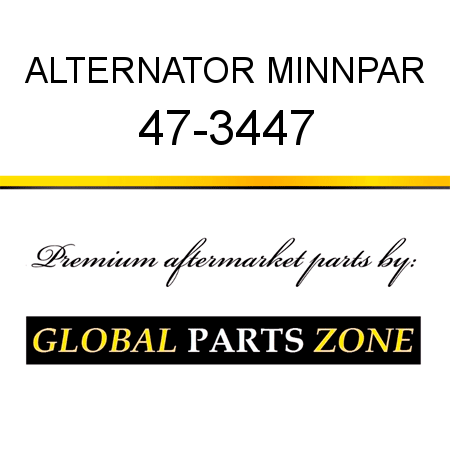 ALTERNATOR MINNPAR 47-3447