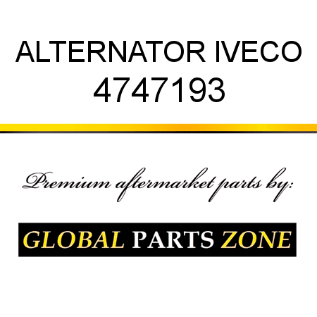 ALTERNATOR IVECO 4747193